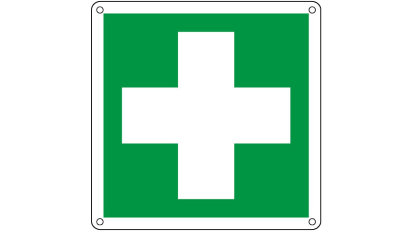 Segnale di primo soccorso Alluminio Verde/Bianco Cartelli Segnalatori, testo - Pronto Soccorso, Italiano