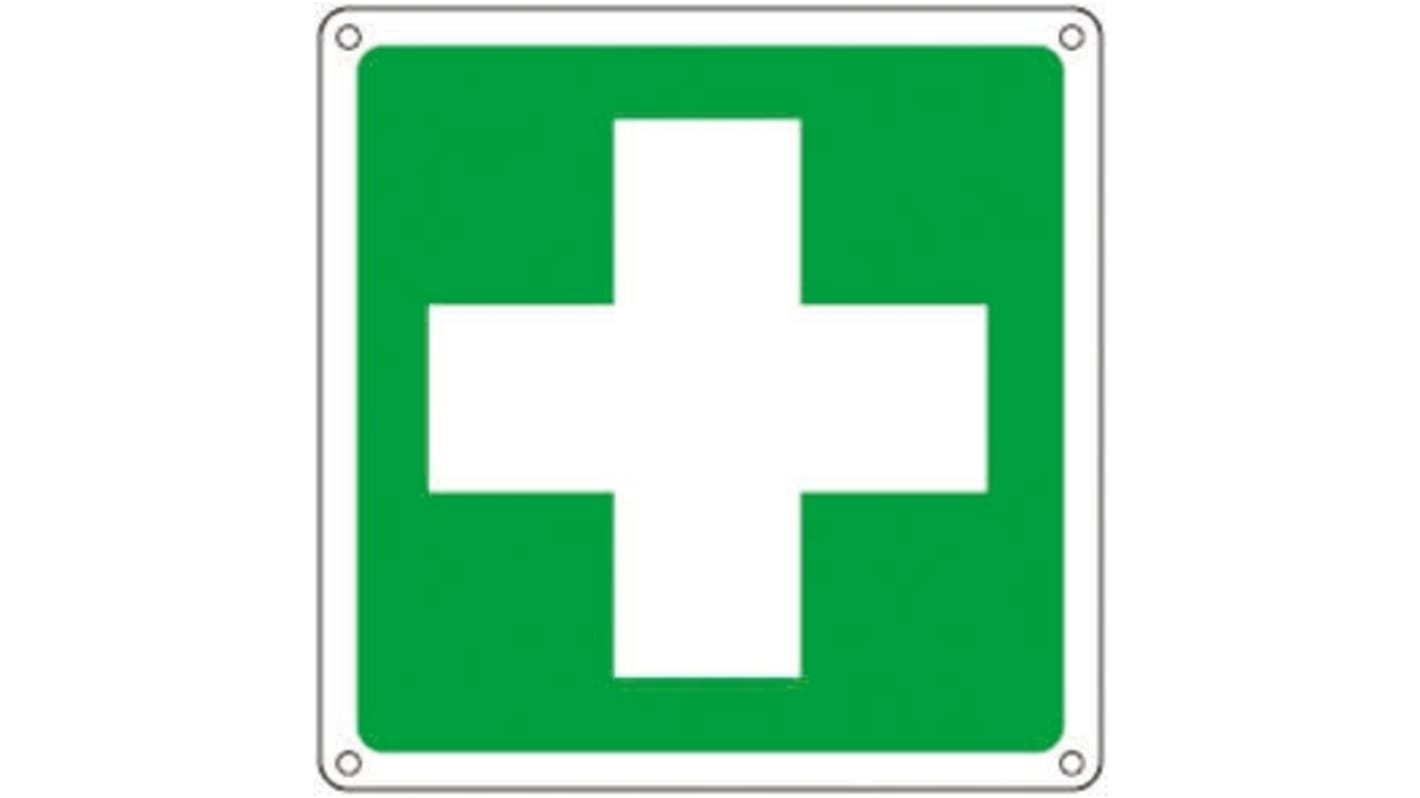 Segnale di primo soccorso Pellicola adesiva Verde/Bianco Cartelli Segnalatori, testo - Pronto Soccorso, Italiano