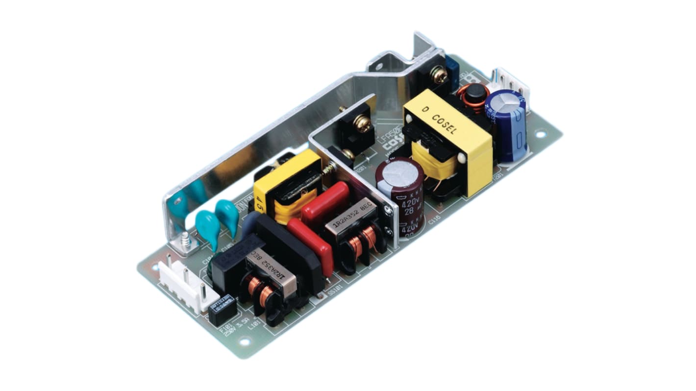 Cosel Switching Power Supply, LFA50F-12, 12V dc, 4.3A, 51.6W, 1 Output, 85 → 264V ac Input Voltage