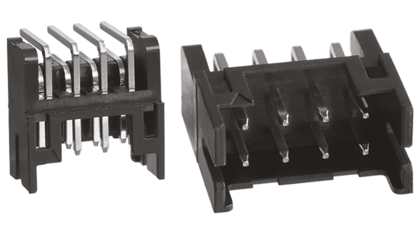 Hirose DF11 Leiterplatten-Stiftleiste gewinkelt, 8-polig / 2-reihig, Raster 2.0mm, Platine-Platine, Kabel-Platine,