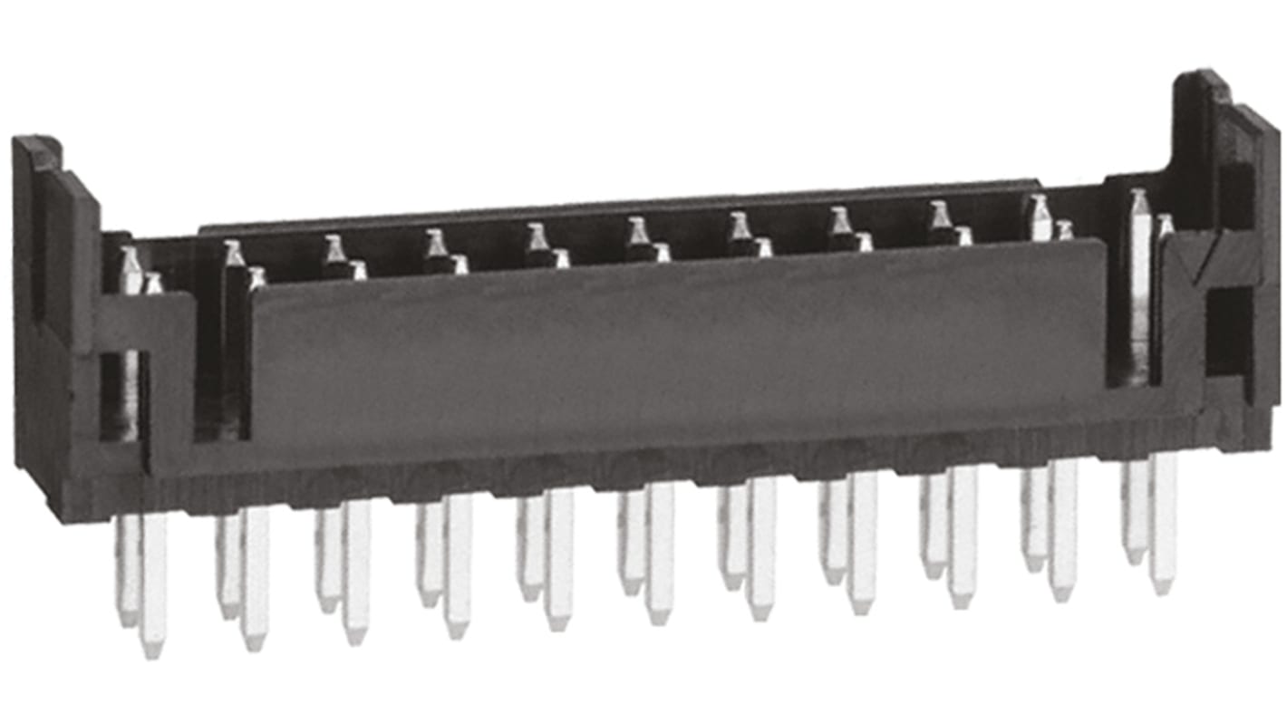 Conector macho para PCB Hirose serie DF11 de 22 vías, 2 filas, paso 2.0mm, para soldar, Montaje en orificio pasante