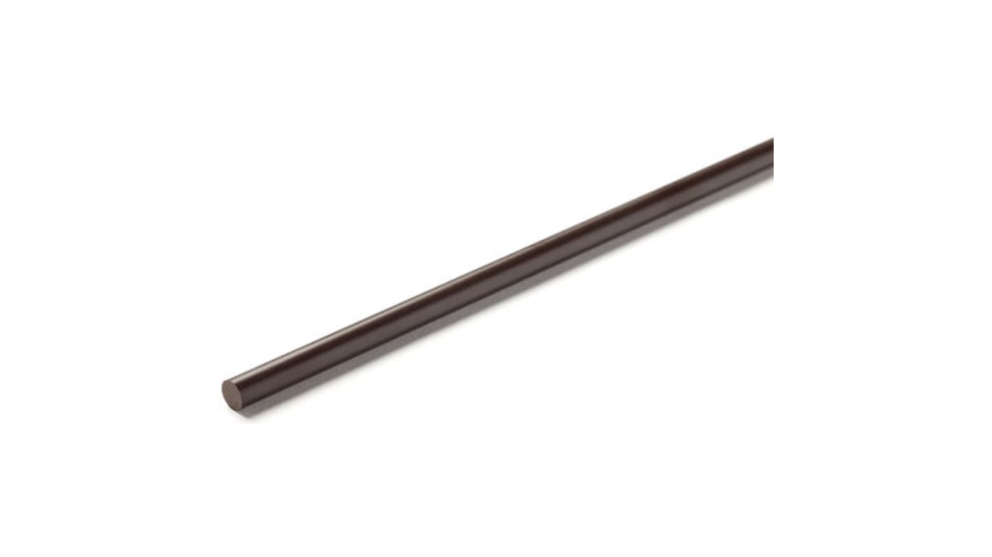 RS PRO Brown Polyimide PI Rod, 250mm x 6.35mm Diameter