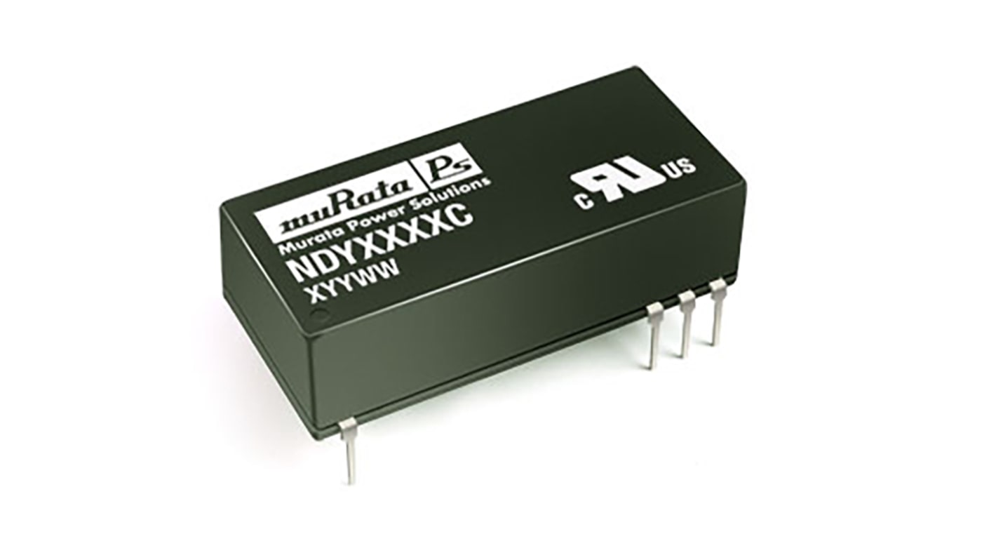 Murata NDY DC/DC-Wandler 3W 5 V dc IN, 9V dc OUT / 333mA Durchsteckmontage 1kV dc isoliert