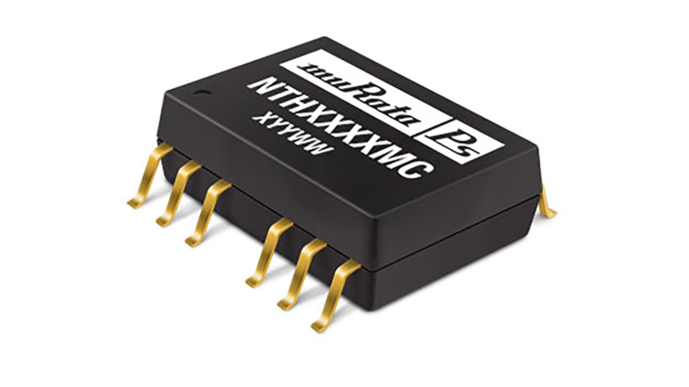 Murata Power Solutions NTH DC-DC Converter, ±5V dc/ ±200mA Output, 4.5 → 5.5 V dc Input, 2W, Surface Mount,