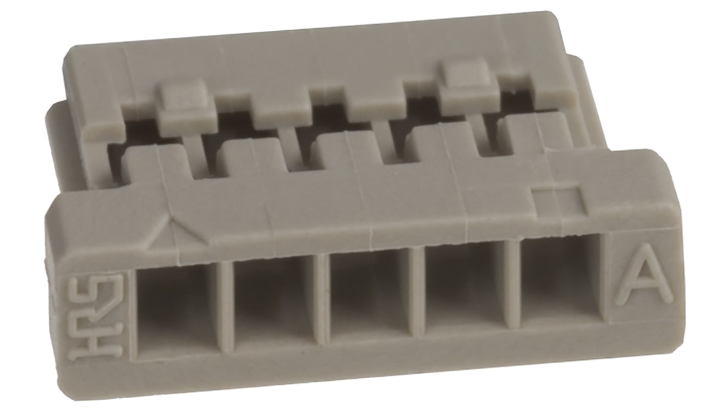 Hirose, DF14 Female Connector Housing, 1.25mm Pitch, 5 Way, 1 Row