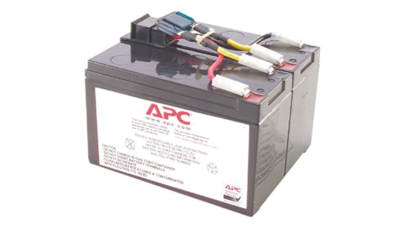 Cartucho de batería de recambio UPS APC RBC48 para usar con Smart-UPS 500 VA, Smart-UPS 750 VA RBC