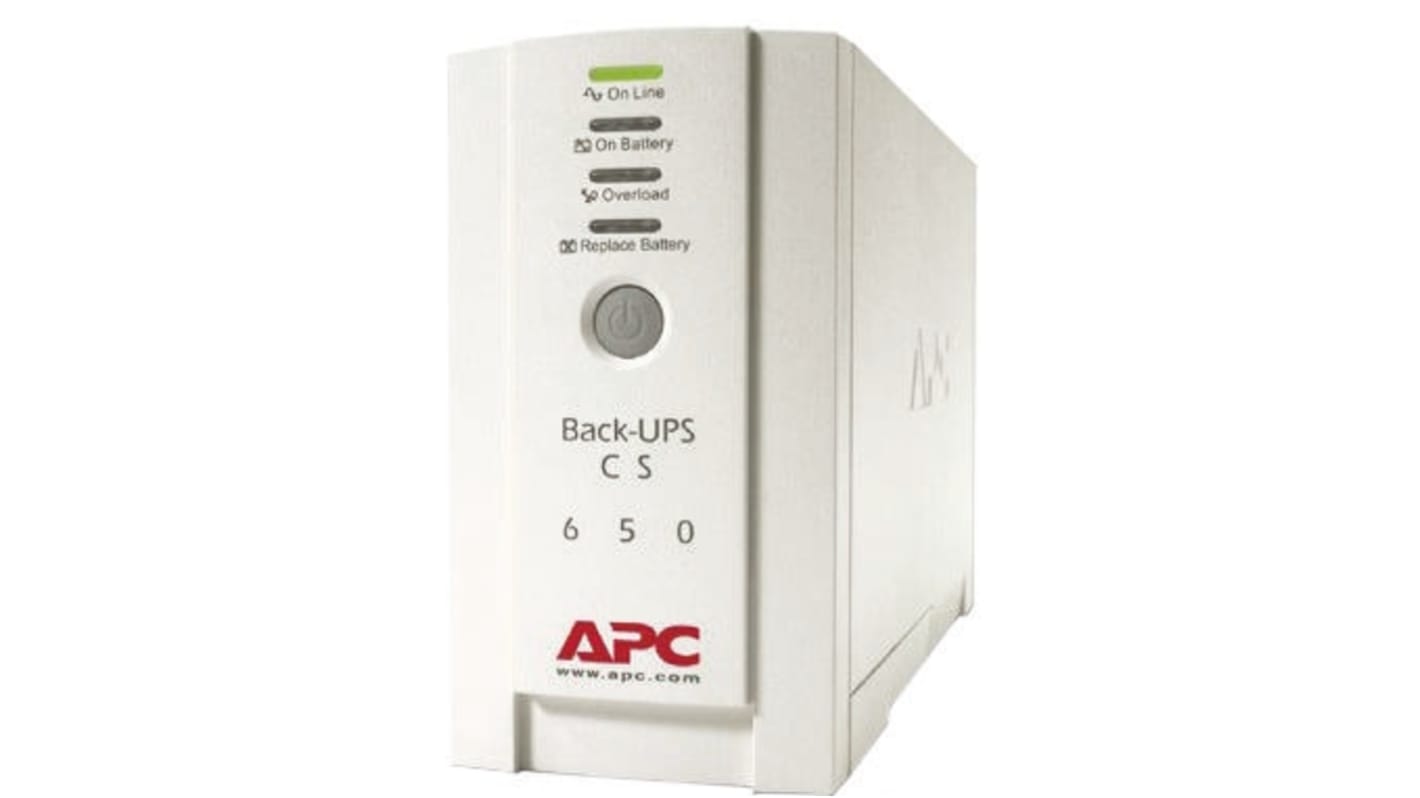 Gruppo di continuità APC, 650VA, ingresso 180 → 266V, uscita 230V, 7A, 400W, Stand alone