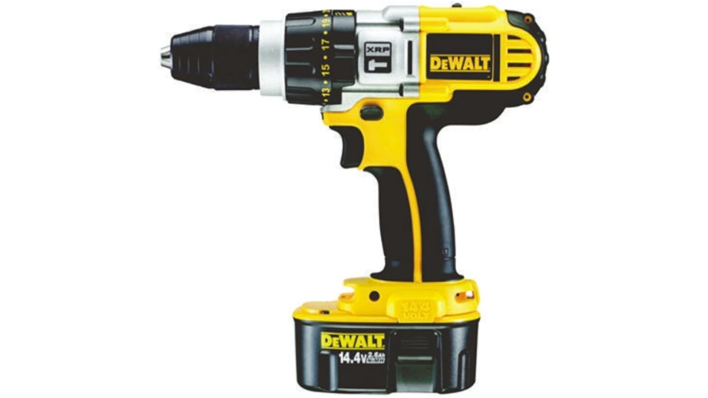 Trapano avvitatore Dewalt DCD 935 B2, mandrino 1.5 → 13mm, 14.4V, batteria 2.6Ah, Tipo E - francese