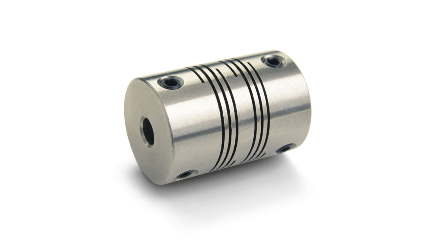 Ruland Beam Coupling, 38mm Outside Diameter, 12mm Bore, 57.2mm Length Coupler