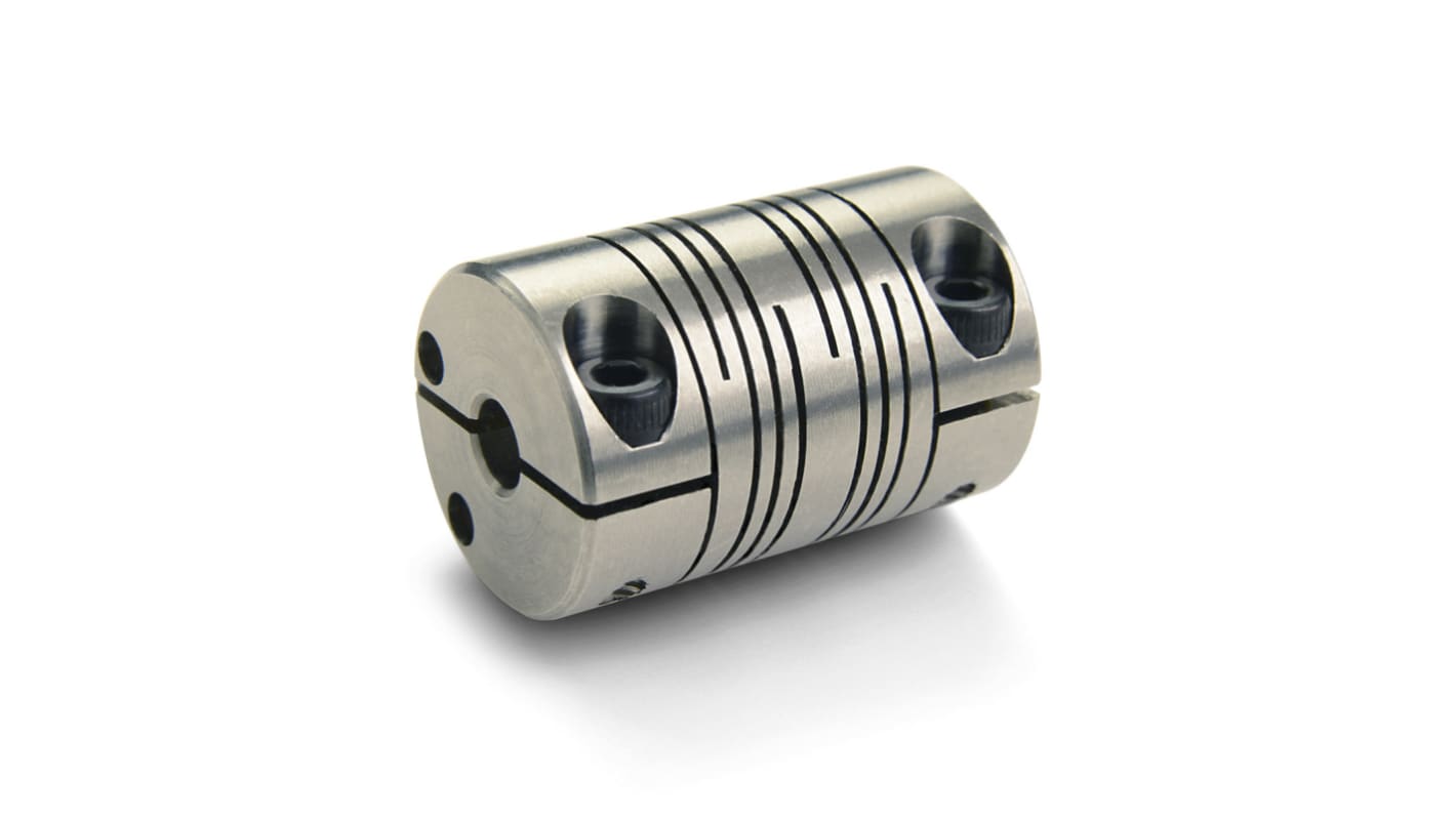 Ruland Beam Coupling, 38mm Outside Diameter, 14mm Bore, 57.2mm Length Coupler