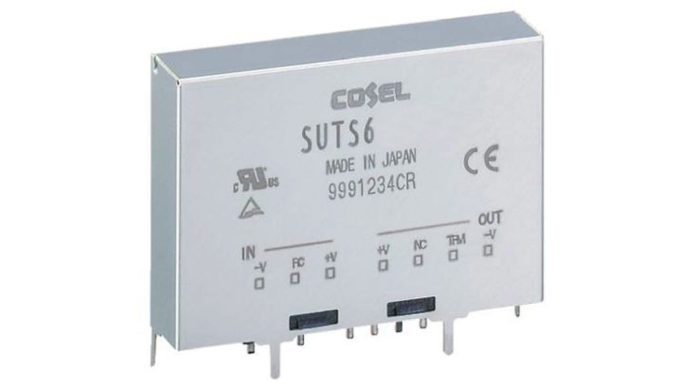 Cosel DC-DC Converter, 3.3V dc/ 1.2A Output, 4.5 → 9 V dc Input, 3.96W, Through Hole, +85°C Max Temp -40°C Min