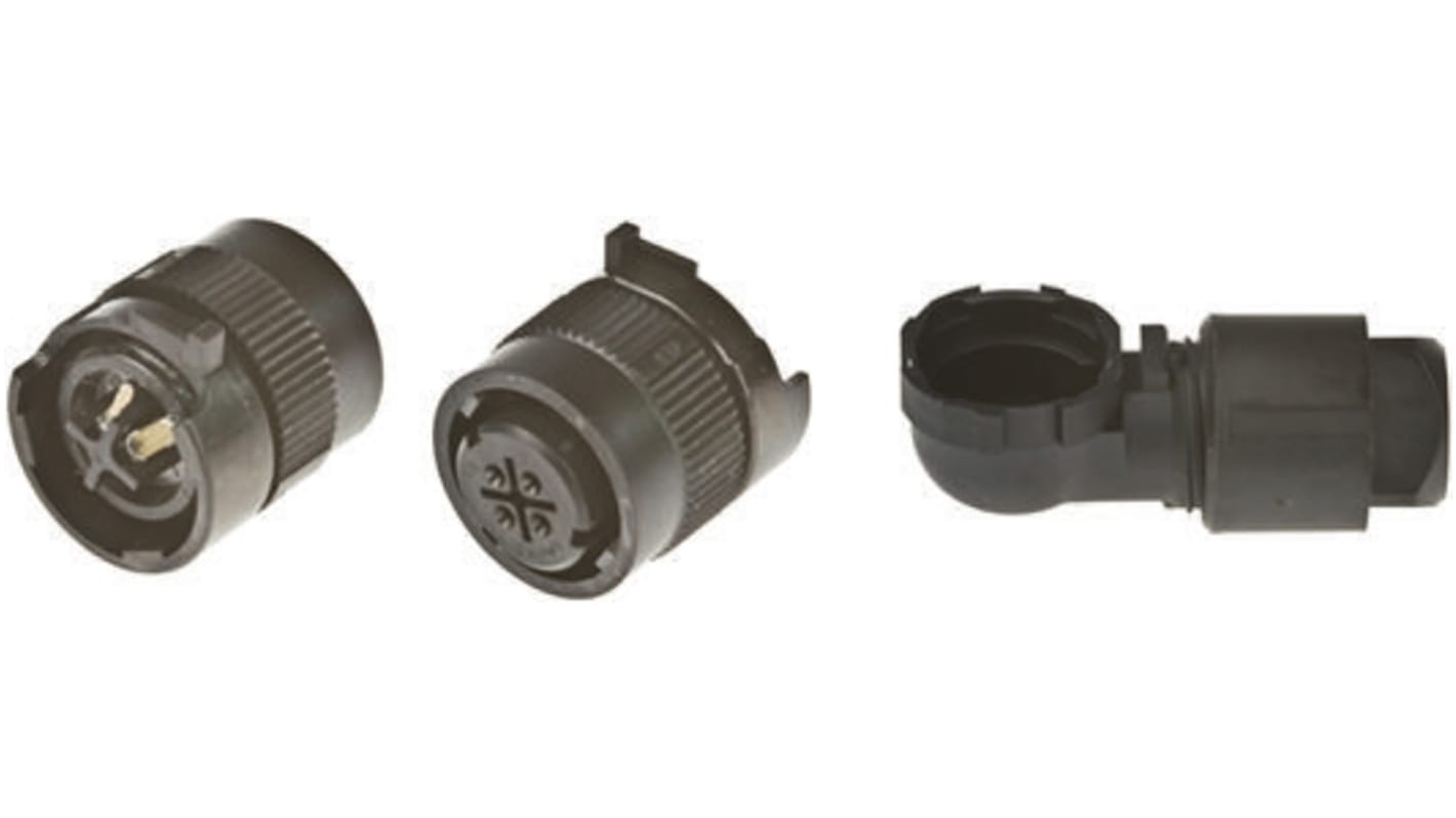 JAE Circular Connector, 4 Contacts, Cable Mount, Plug, Female, IP67, JN1 Series