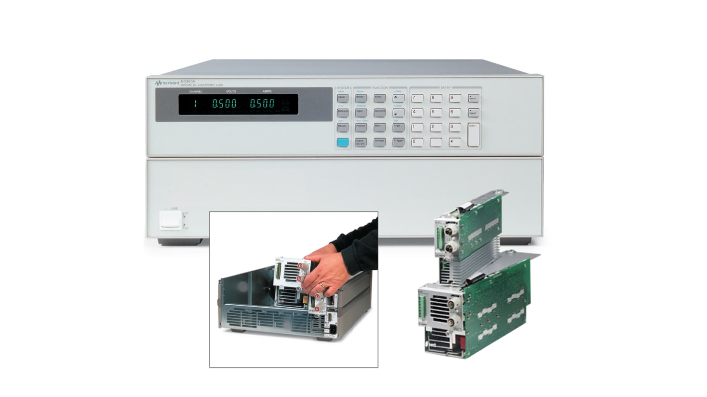 Keysight Technologies N3300A Mainframe til elektronisk belastning for N3300A-serien af belastningsmoduler