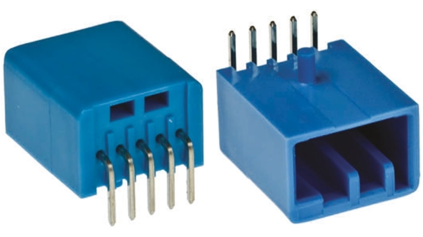 JAE IL-AG5 Series Right Angle Through Hole PCB Header, 5 Contact(s), 3mm Pitch, 1 Row(s)