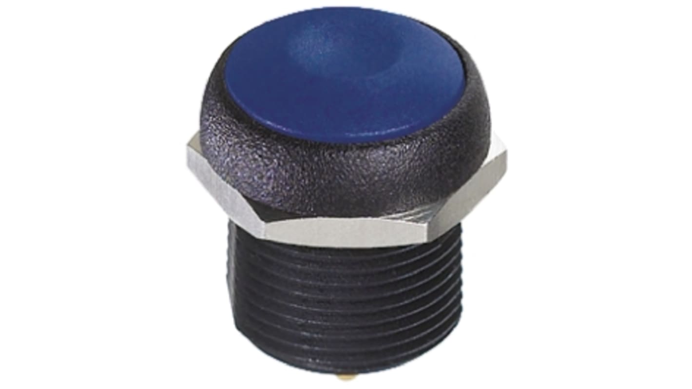 APEM Push Button Switch, Momentary, Panel Mount, 16.2mm Cutout, SPST, IP67