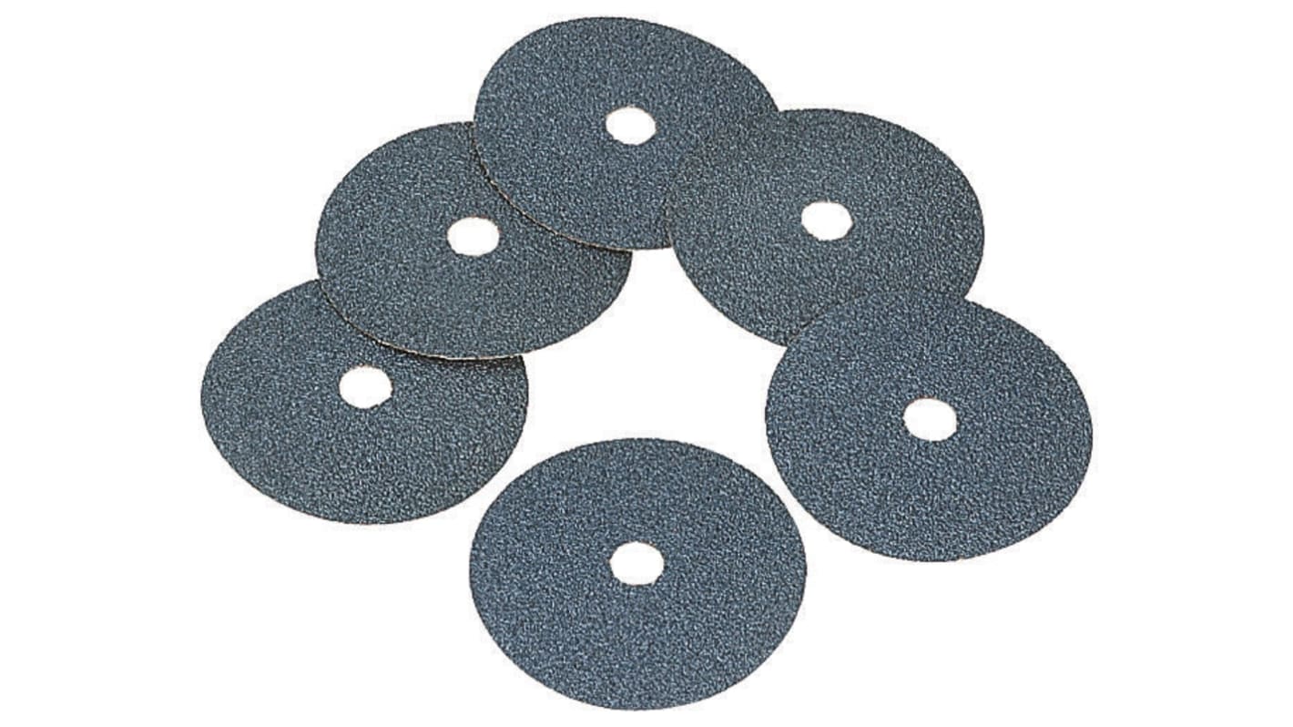 Norton Fibre Disc Zirconium Sanding Disc, 115mm, P120 Grit, Norzon, 25 in pack