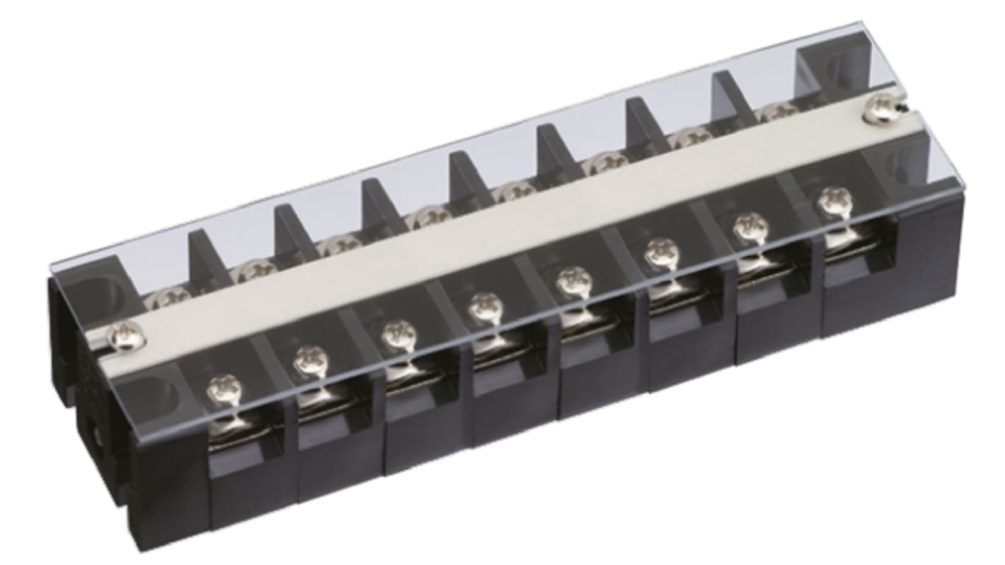 Sato Parts Non-Fused Terminal Block, 8-Way, 30A, Screw Down Termination