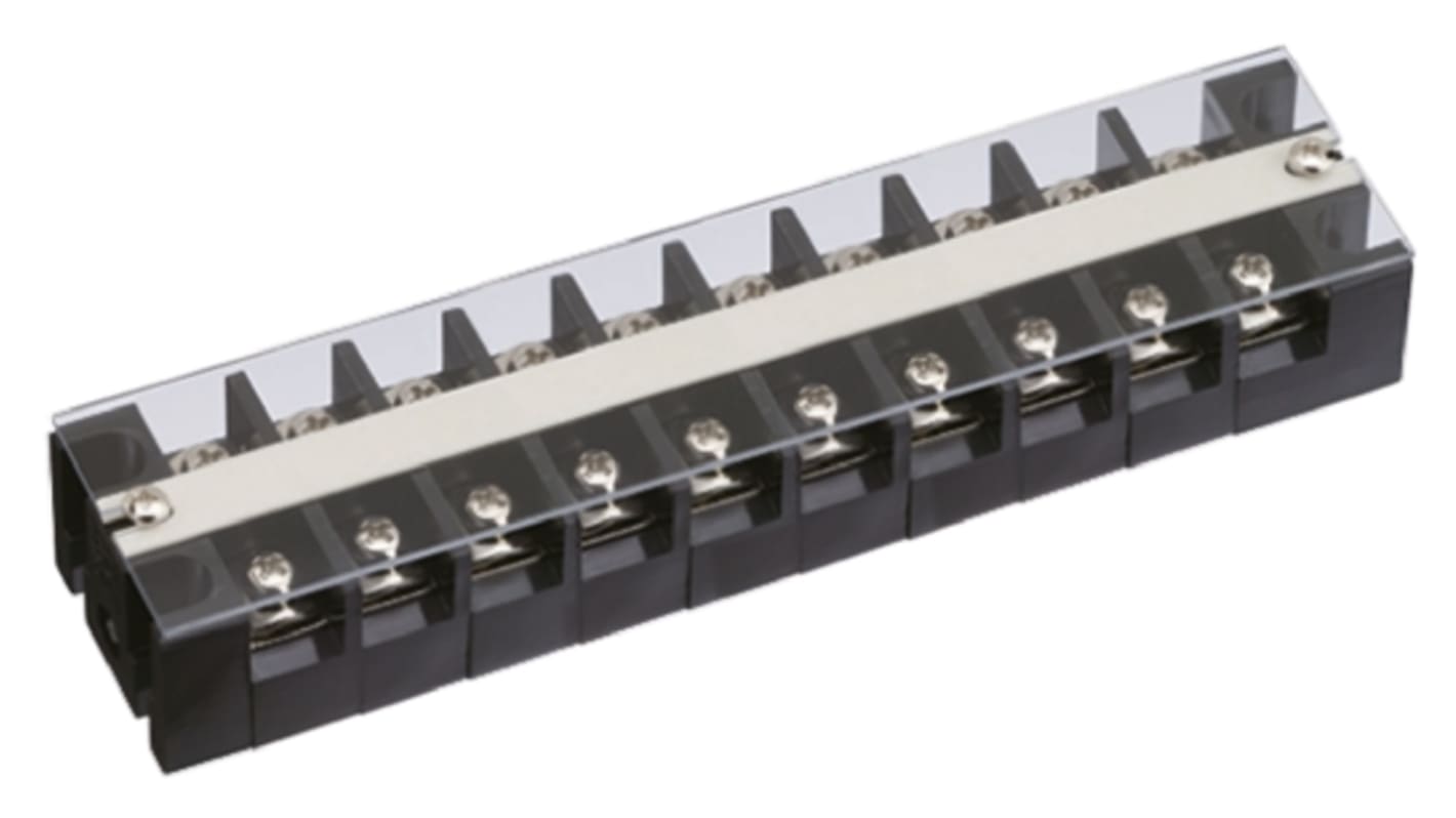 Sato Parts Non-Fused Terminal Block, 10-Way, 30A, Screw Down Termination