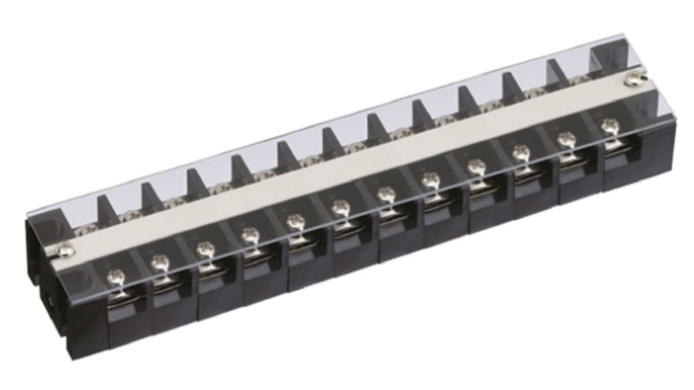 Sato Parts Non-Fused Terminal Block, 12-Way, 30A, Screw Down Termination