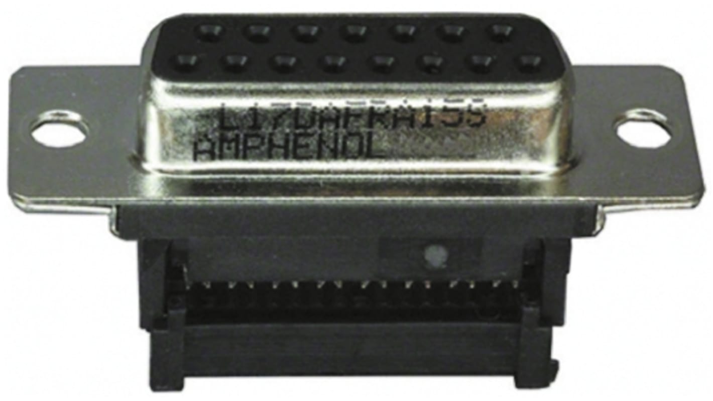 L17DCFRA37S Amphenol ICC DFR 37 Way Right Angle Cable Mount Dsub