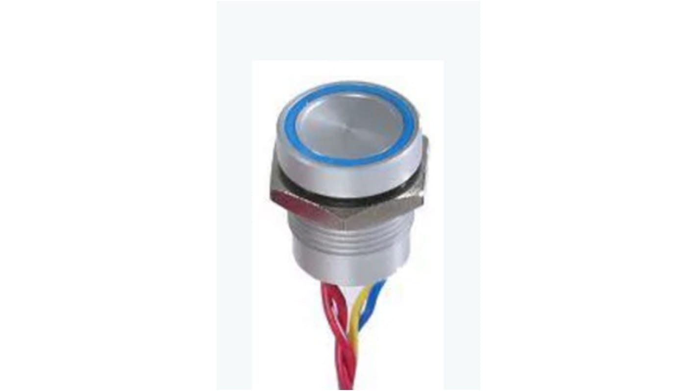 Interruptor piezo, 200 mA a 24 V dc, Terminales de Orificio Pasante IP68, -40 → +75°C