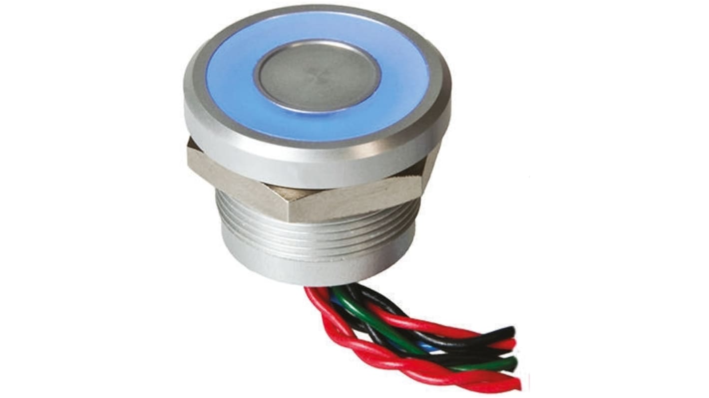 Interruptor piezo, 200 mA a 24 V dc SPST, Terminales de Wire Lead IP68, -40 → +75°C