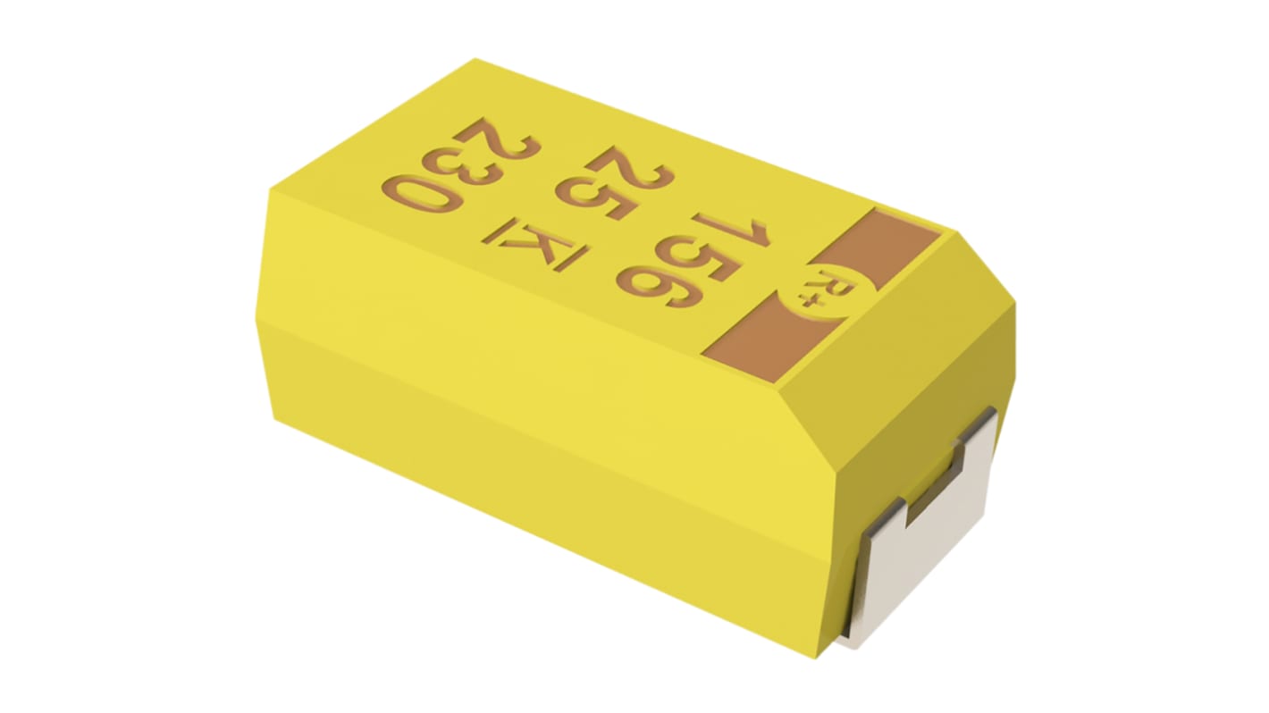 KEMET T495  Kondensator, MnO2, 100μF, 10V dc SMD, ±10%, Gehäuse C, +125°C