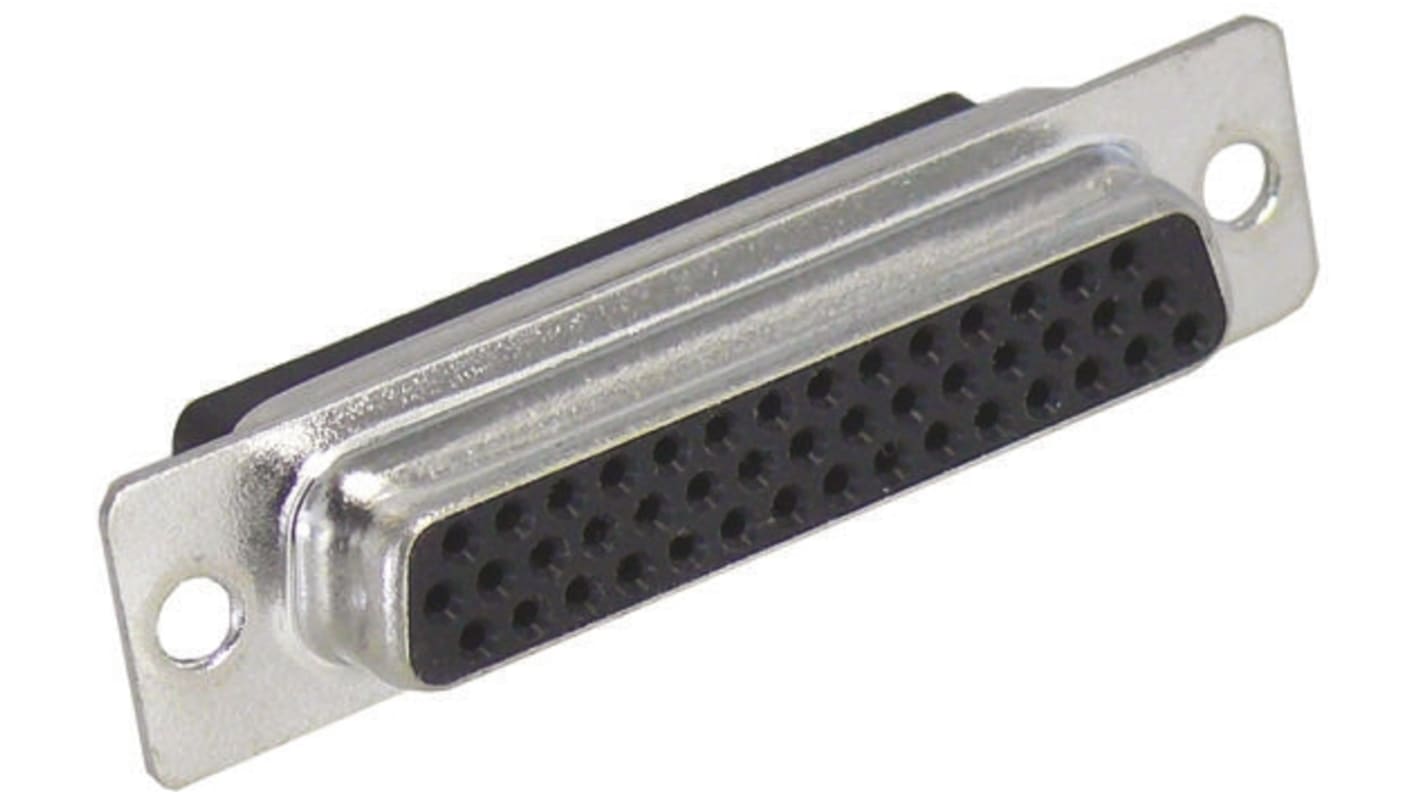 HARTING D-sub csatlakozó 2.29mm távolság, Egyenes, Kábelre szerelhető, Nő, Csatlakozó lezárású, 2.0A