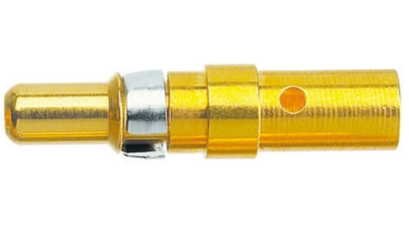 Harting, D-Sub Mixed Series, Male Solder D-Sub Connector Power Contact, Gold Power, 10 → 8 AWG