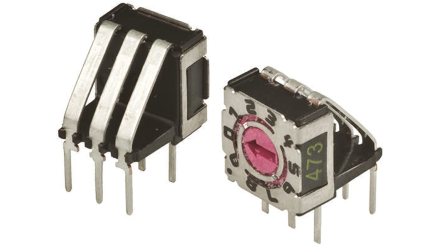 APEM 10 Way Through Hole DIP Switch SPST, Rotary Flush Actuator