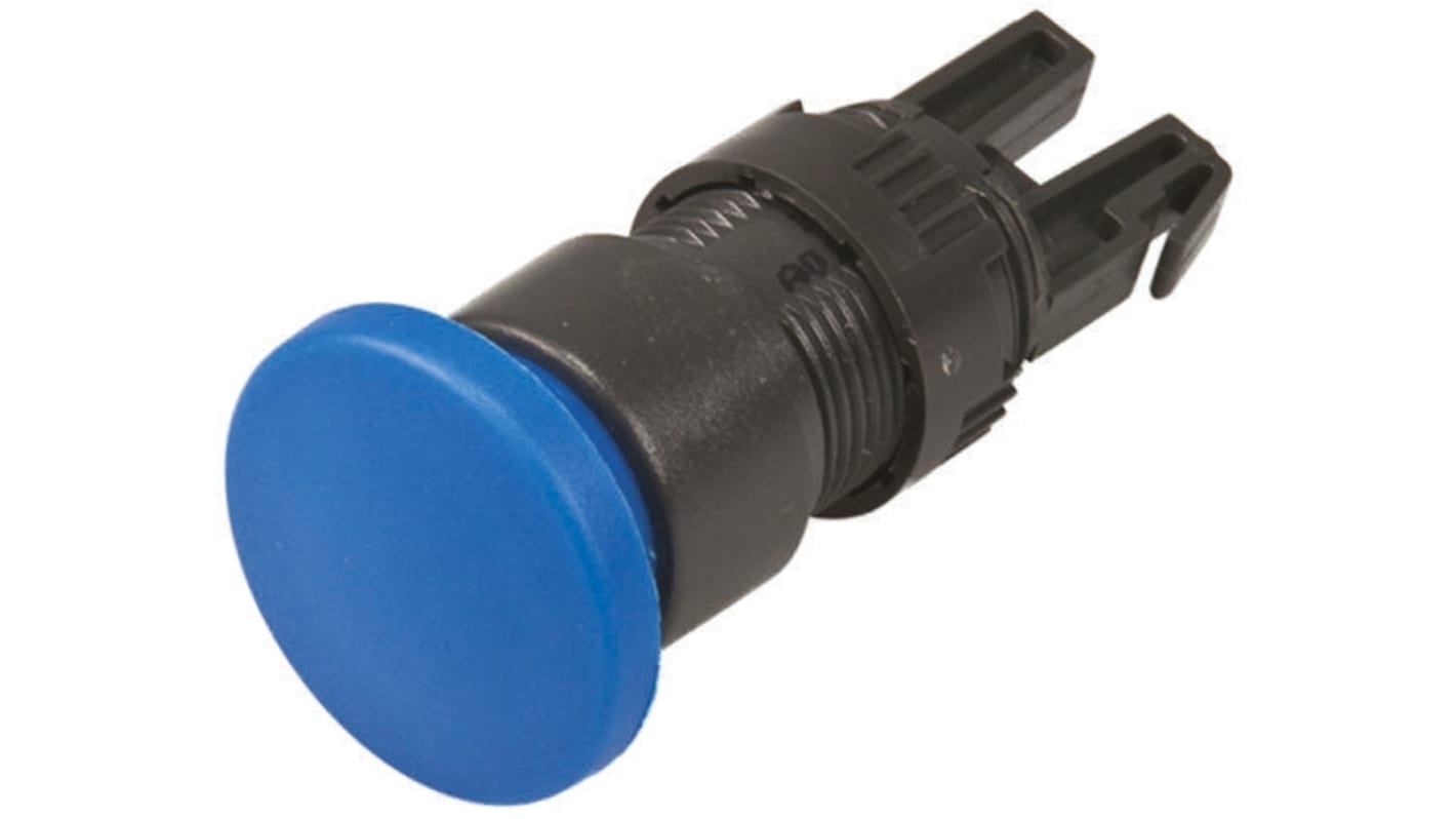 APEM Blue Momentary Push Button Head, IP65