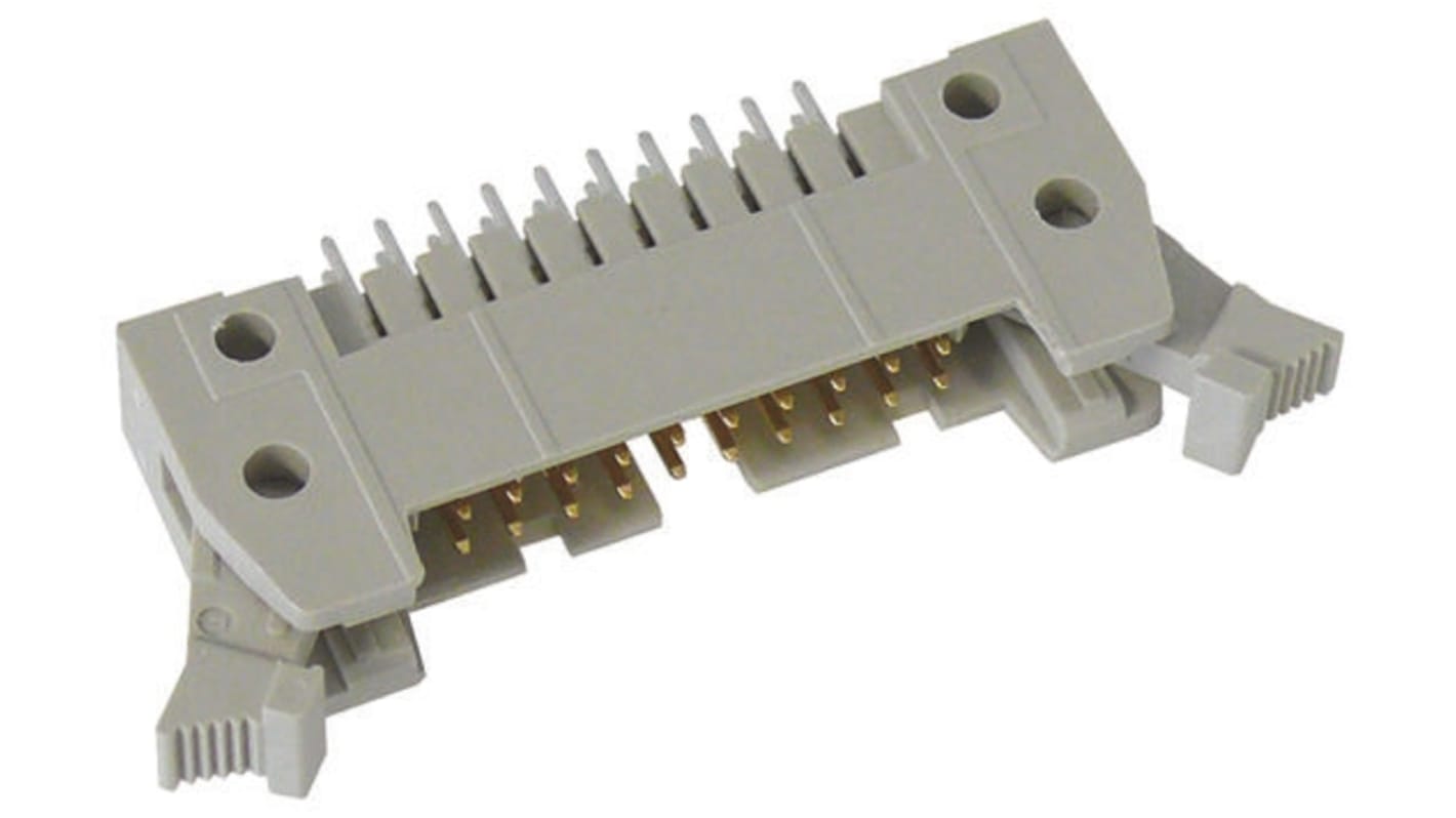 Harting SEK 18 Series Straight Through Hole PCB Header, 64 Contact(s), 2.54mm Pitch, 2 Row(s), Shrouded