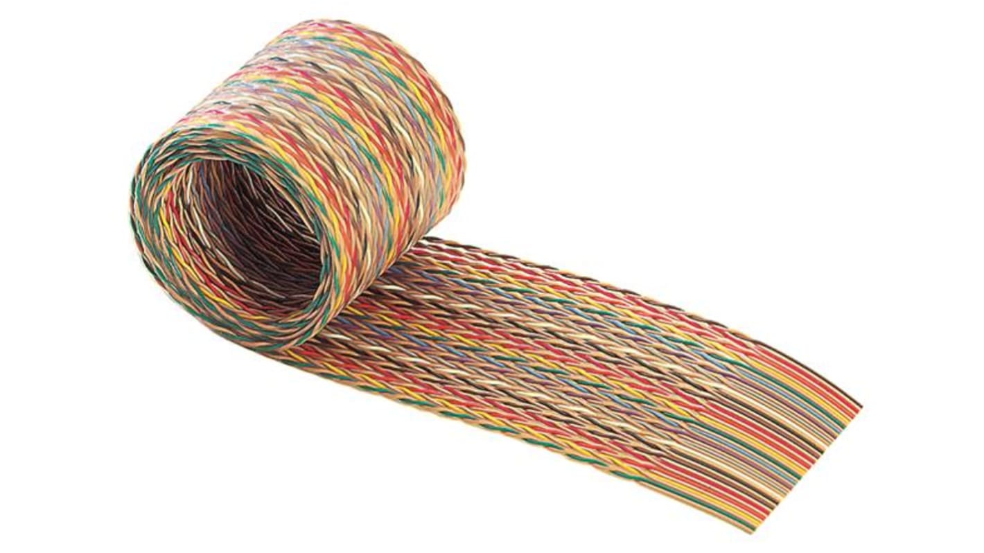 Câbles en nappe HARTING 20 voies, pas de 1.27mm 28 AWG, Multicolore