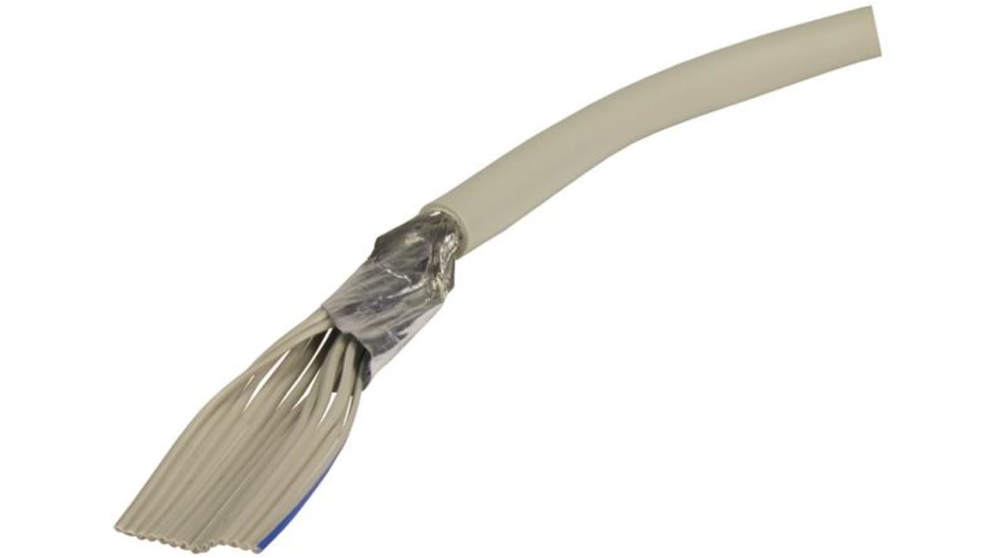 Kabel taśmowy 15-żyłowy raster 1.27mm Okrągły, AWG 28 AWG Nieekranowany 7 HARTING 19,05 mm -20→ +105 °C