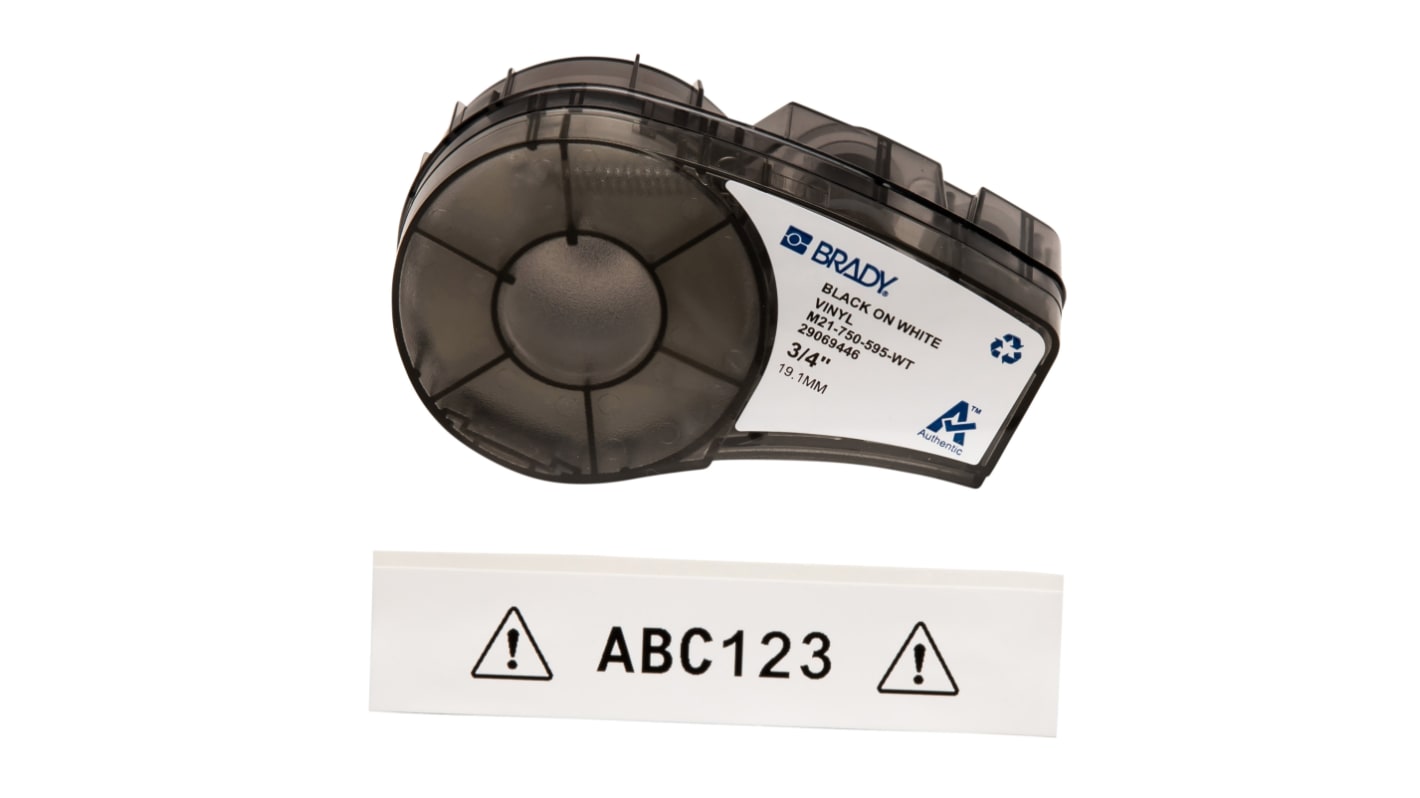 Páska do tiskárny štítků barva tisku černá pro různé modely tiskáren M210, M210-LAB, M211, BMP21 LAB, BMP21-PLUS Brady