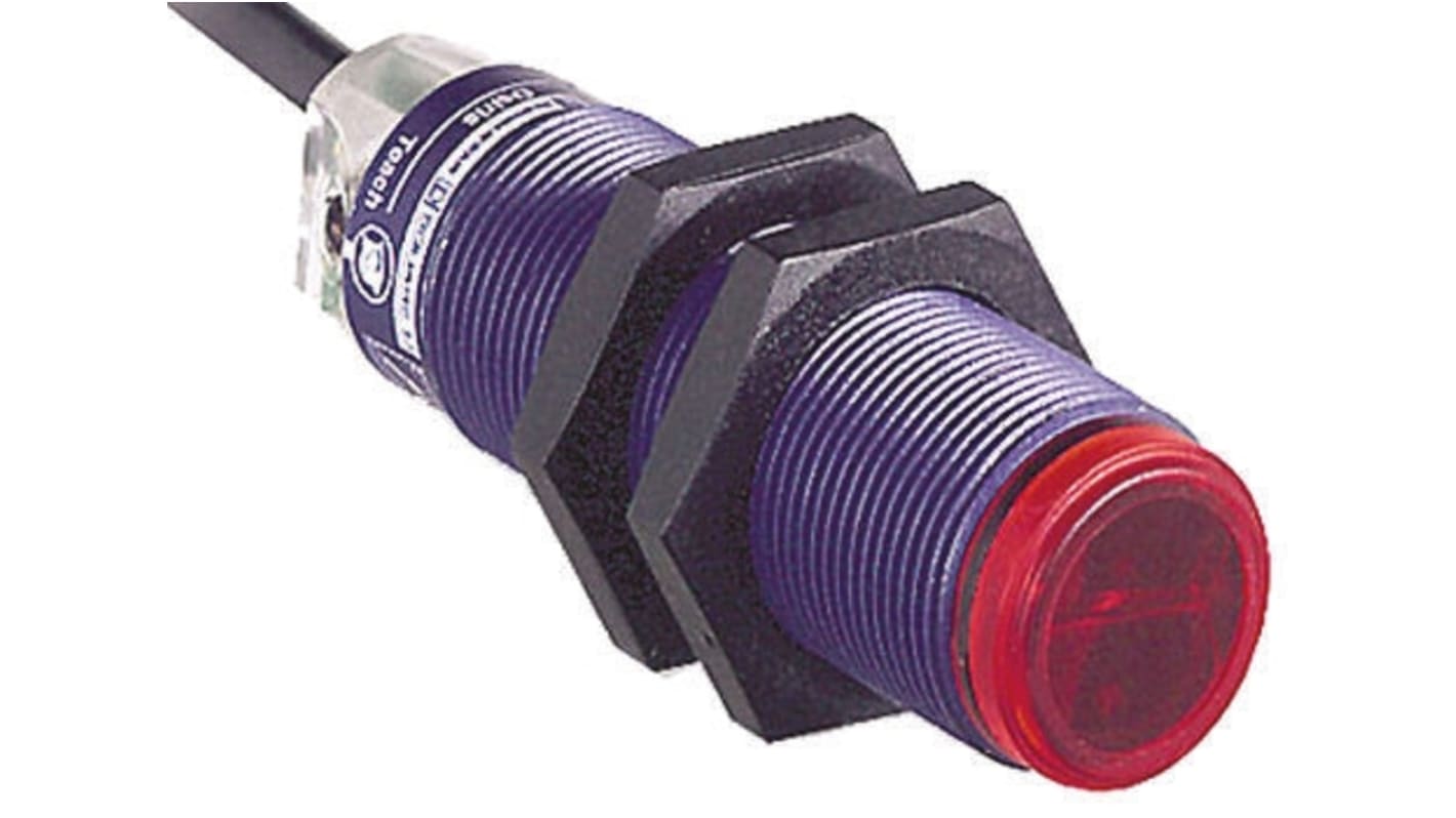 Telemecanique Sensors Diffuse Photoelectric Sensor, Barrel Sensor, 600 mm Detection Range