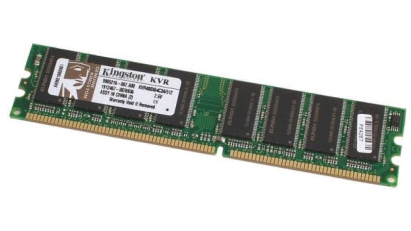 Kingston 512 MB DDR Desktop RAM, 400MHz, DIMM, 2.6V