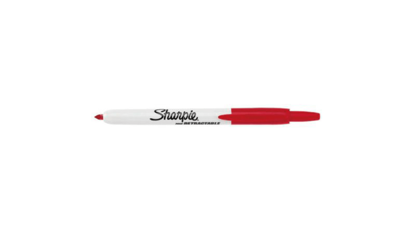 Sharpie Markierstift, Permanentmarker, Extrafein, Rot, Spitzenform: Rund