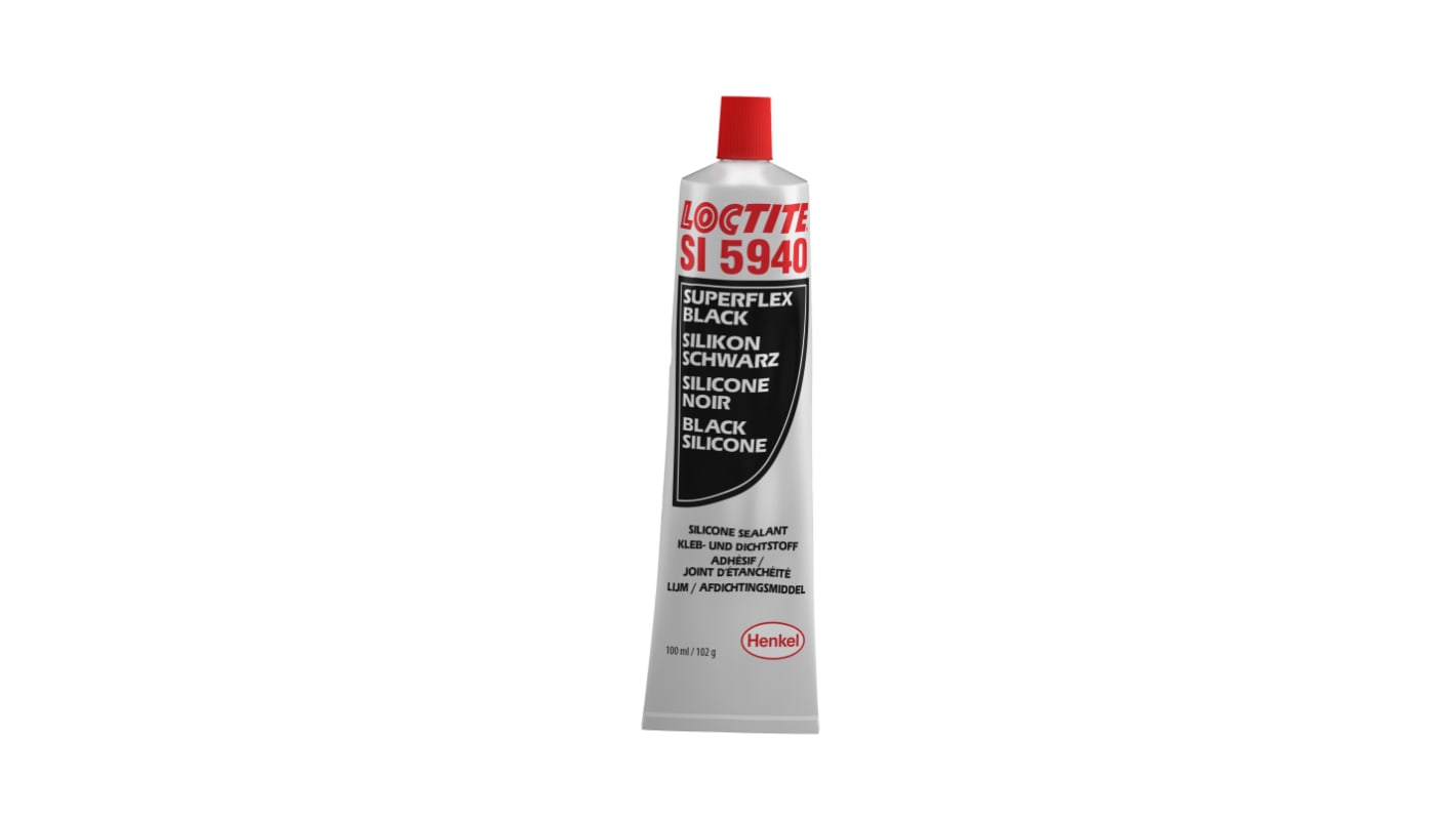 Sigillante al silicone Loctite Nero, Tubo da 100 ml, -50 → +250 °C