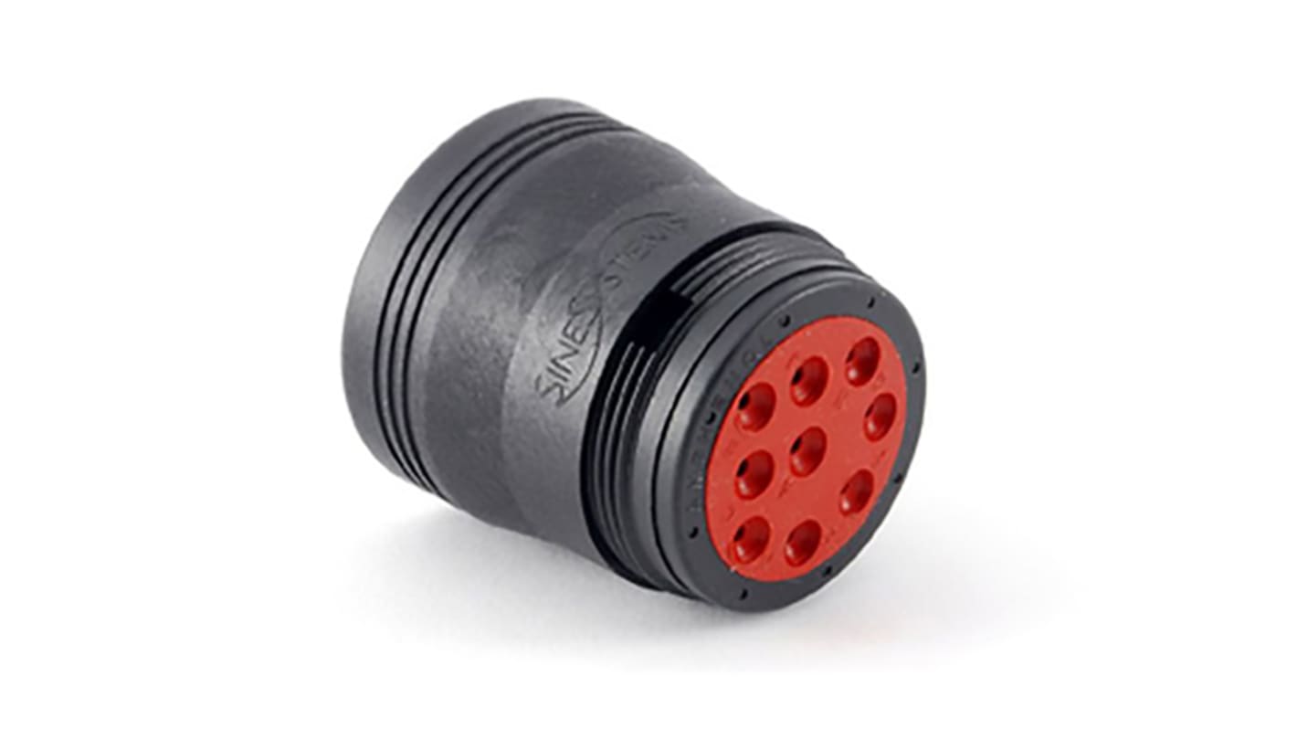 Amphenol Industrial Circular Connector, 9 Contacts, Cable Mount, Plug, Male, IP67, AHD Series