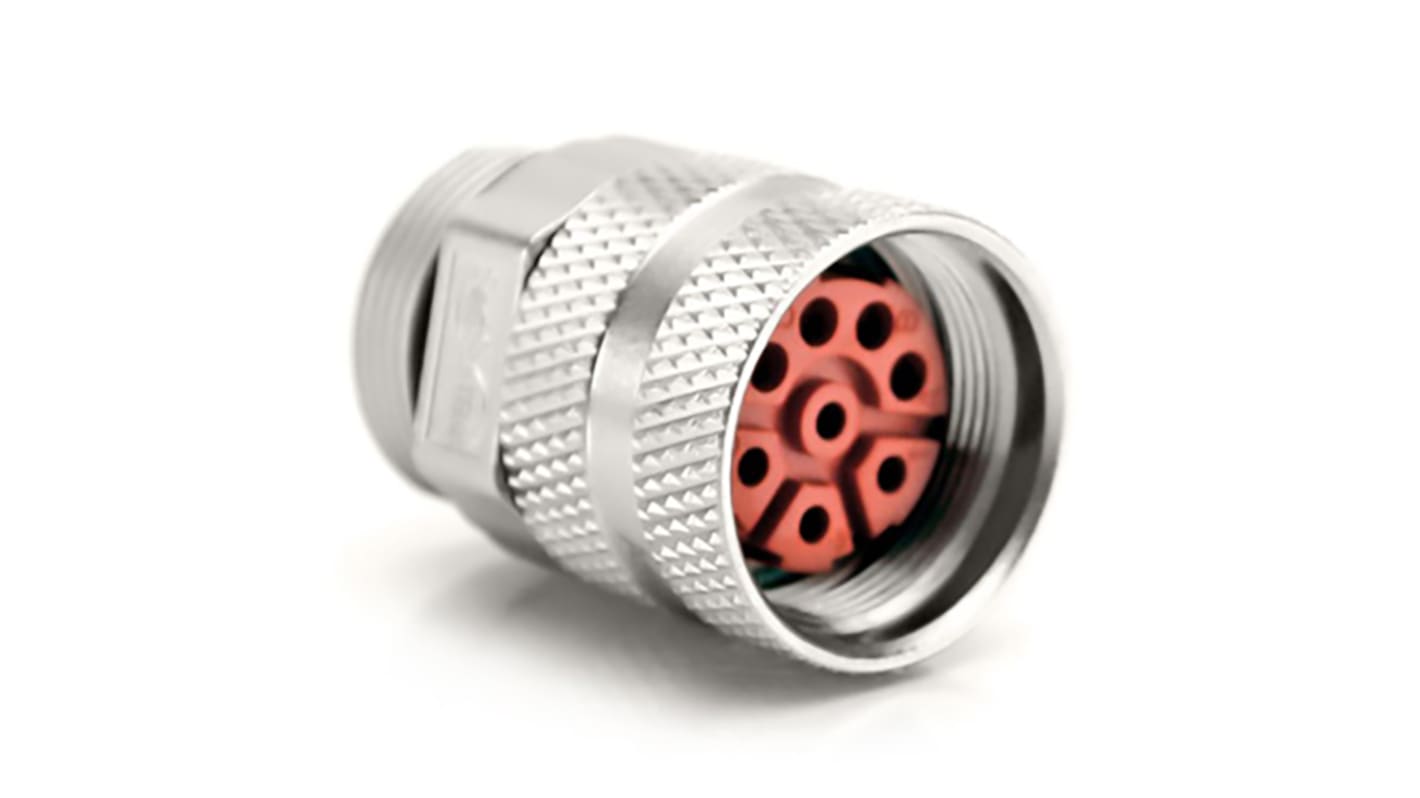 Amphenol Circular Connector, 8 Contacts, Cable Mount, M23 Connector, Plug, Male, IP67, MotionGrade Series