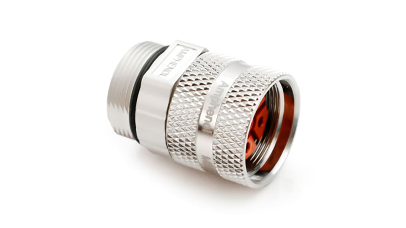 Amphenol Industrial Circular Connector, 6 Contacts, Cable Mount, M23 Connector, Plug, Female, IP67, MotionGrade Series