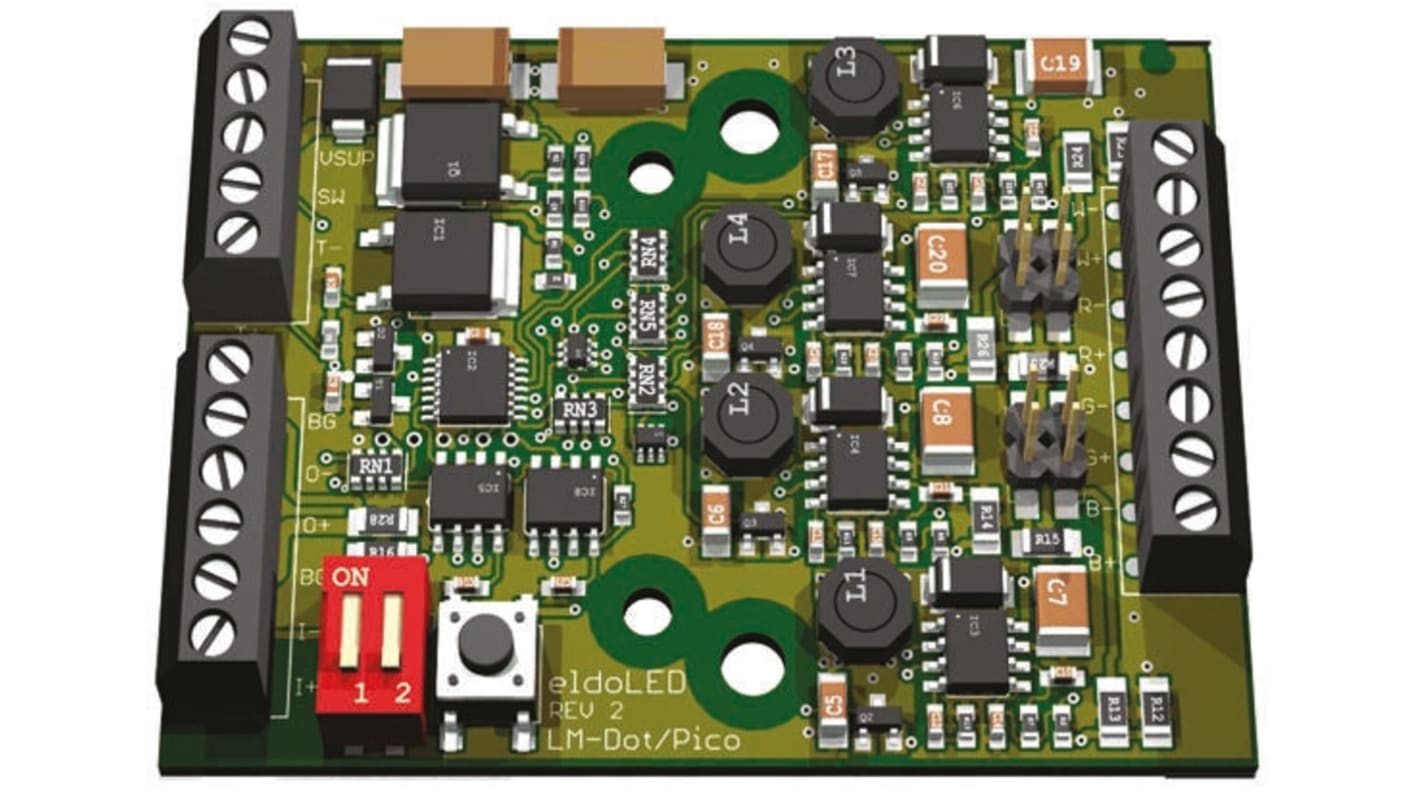 eldoLED LED-Treiber 24 → 32 V dc, Ausgang 17.5 → 35V / 350 → 700mA Konstantstrom