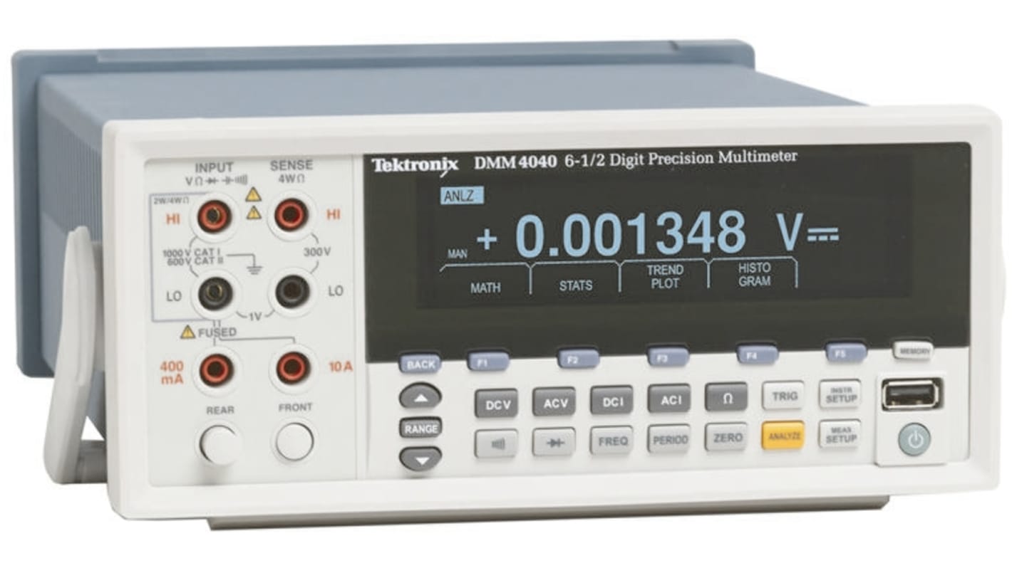 Tektronix DMM4040 Bench Digital Multimeter, True RMS, 10A ac Max, 10A dc Max, 1000V ac Max