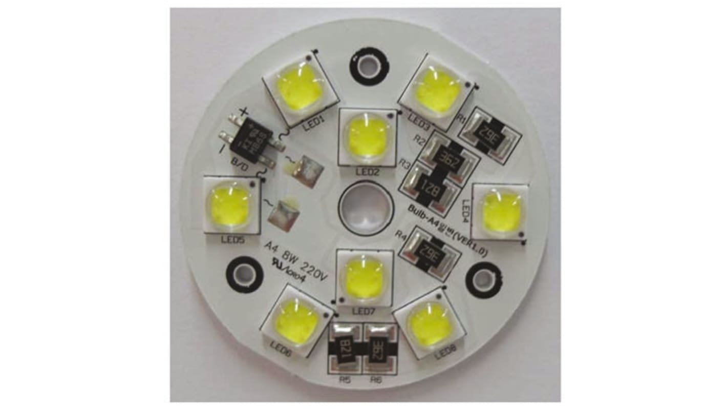 Array circolare di LED Seoul Semiconductor AN4214, 8 LED, flusso 400 lm, Bianco