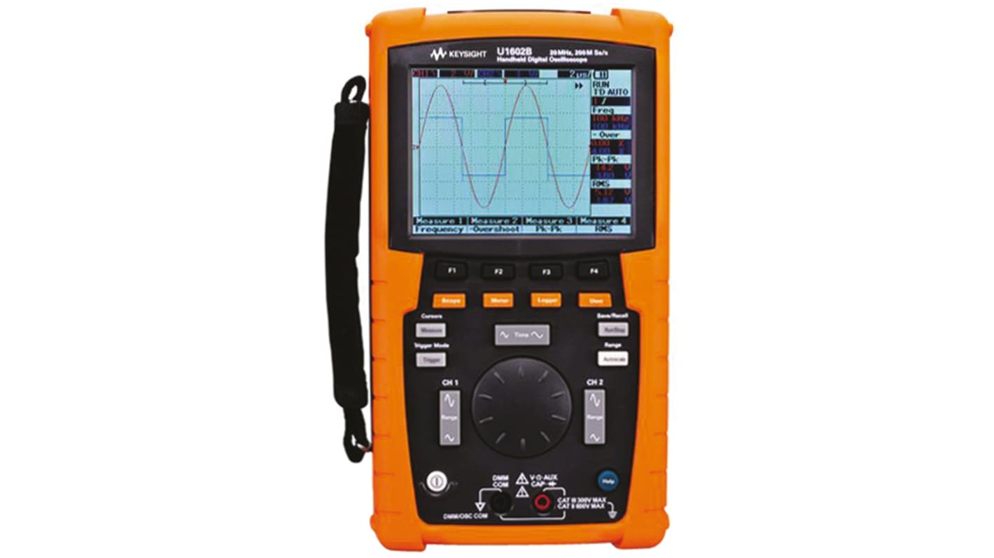 Osciloscopio de mano Keysight Technologies U1602B, 20MHZ, pantalla de 4.5plg, interfaz USB