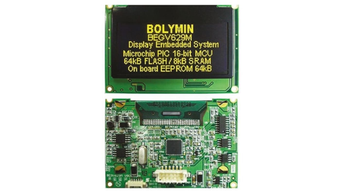 Bolymin OLED-Display 128 x 64pixels Passiv-Matrix, RS232, RS485 Interface