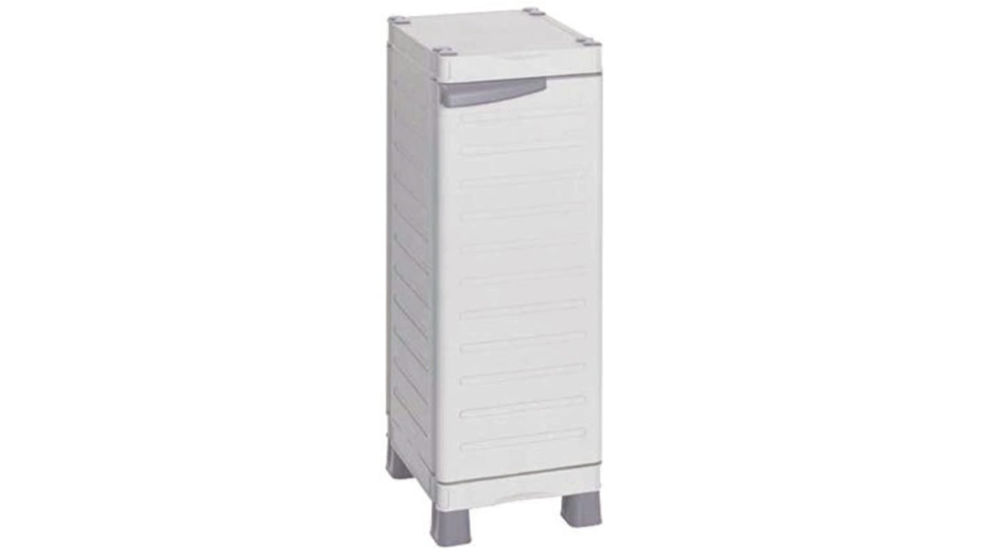 RS PRO 1 Door PP Floor Standing Storage Cabinet, 976 x 438 x 350mm