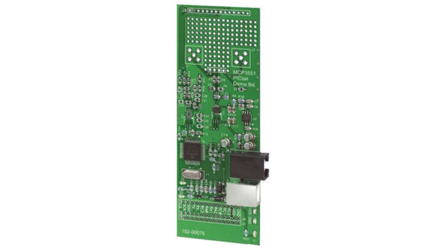 Microchip MCP3551DM-PCTL Delta Sigma ADC Demonstration Board Signal Conversion Development Kit