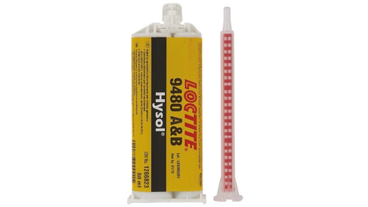 Adesivo epossidico Loctite Hysol 9480 Bianco da 50 ml, -55 → +120 °C, per Metallo / plastica